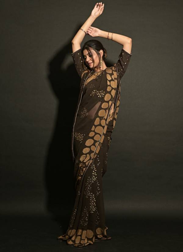 ASHIMA IVERY BRASSO Fancy Festive Wear Heavy Gerorgette Designer Latest Saree Collection
